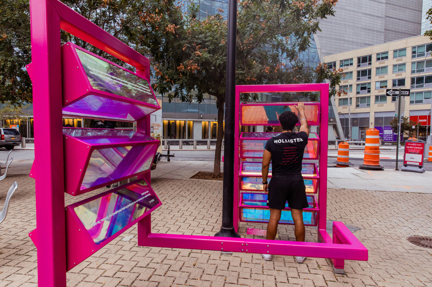 “Ribbon”临时装置丨美国纽约丨The Urban Conga 与 Hive Public Space-45