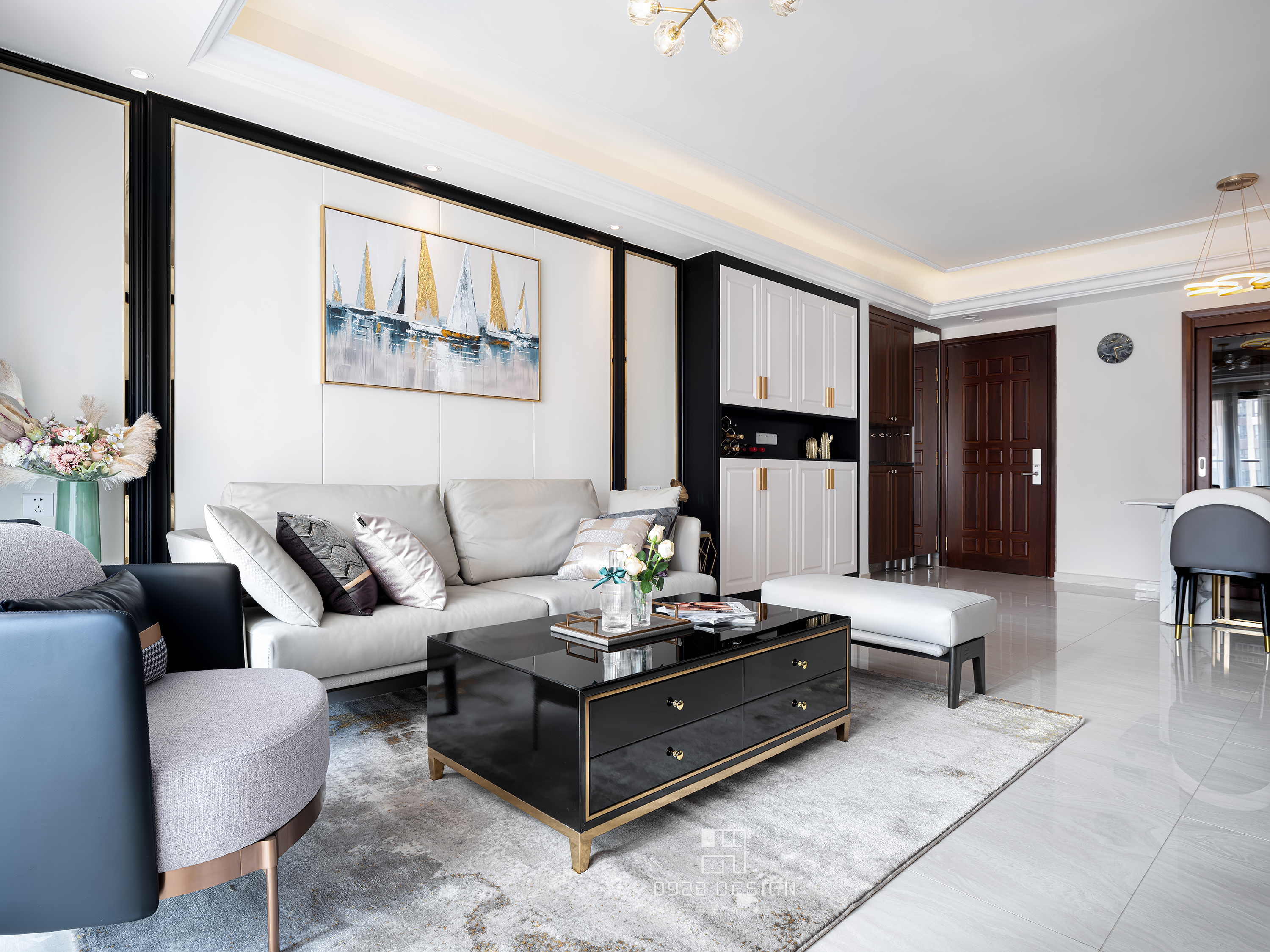 玖龙玺花园的后现代混搭家居设计-16