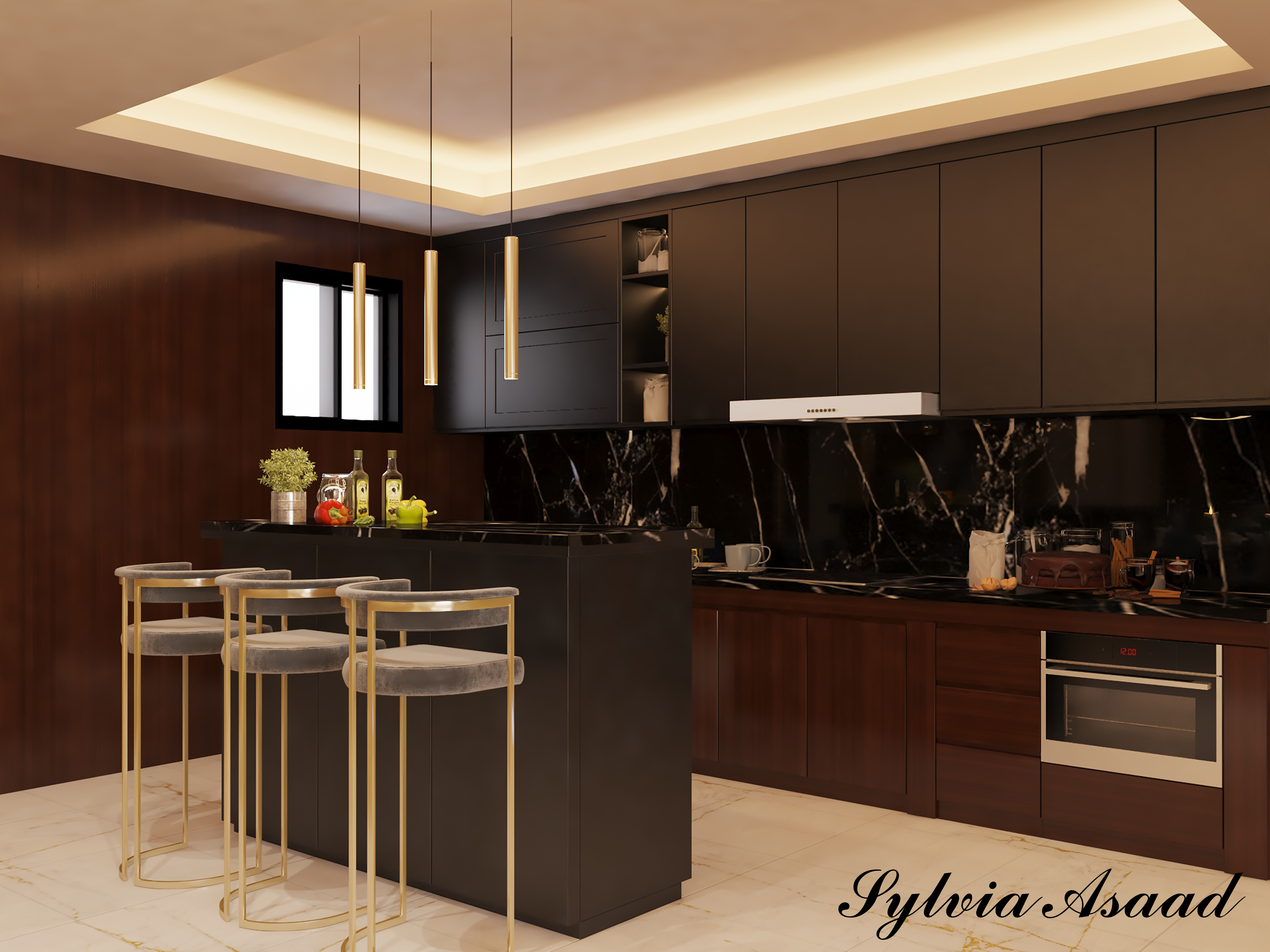 Luxury living , dinning and small kitchen-6