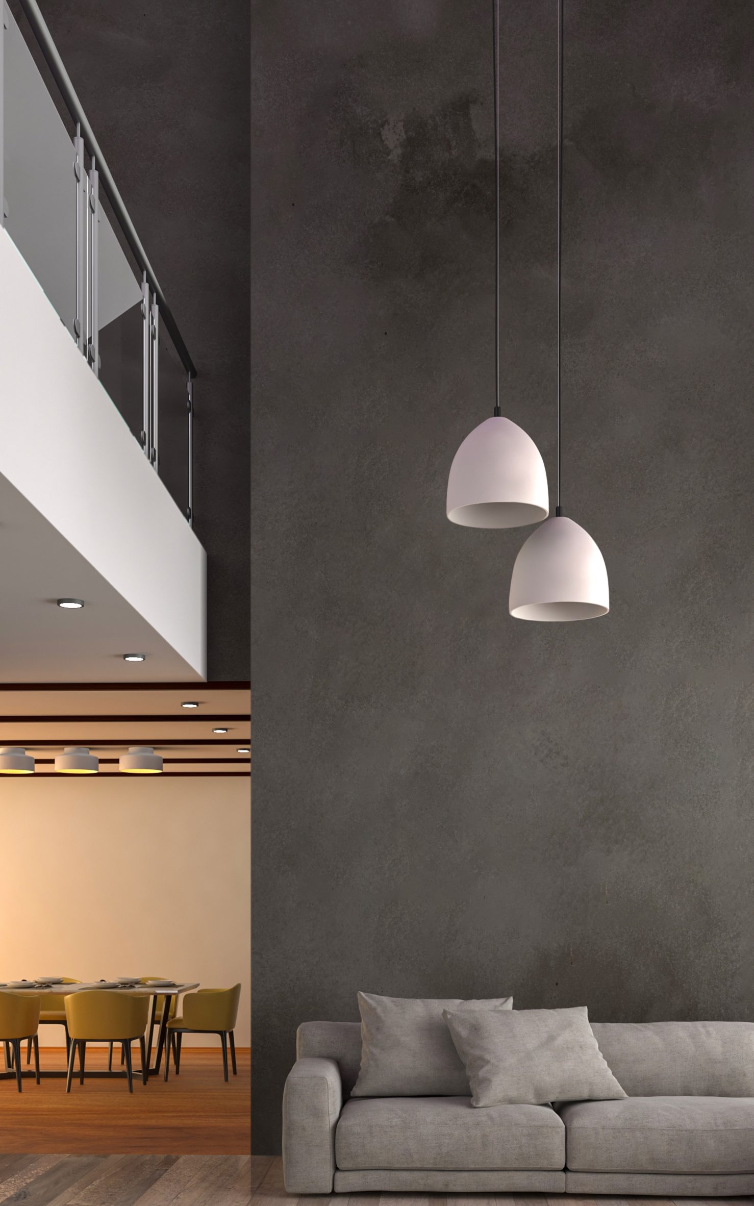 印度 Naaya Studio 推出几何形状陶瓷吊灯-3