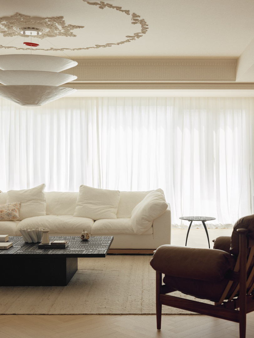 私宅设计丨轻法式+奶油风住宅丨中国嘉兴丨為设计-5