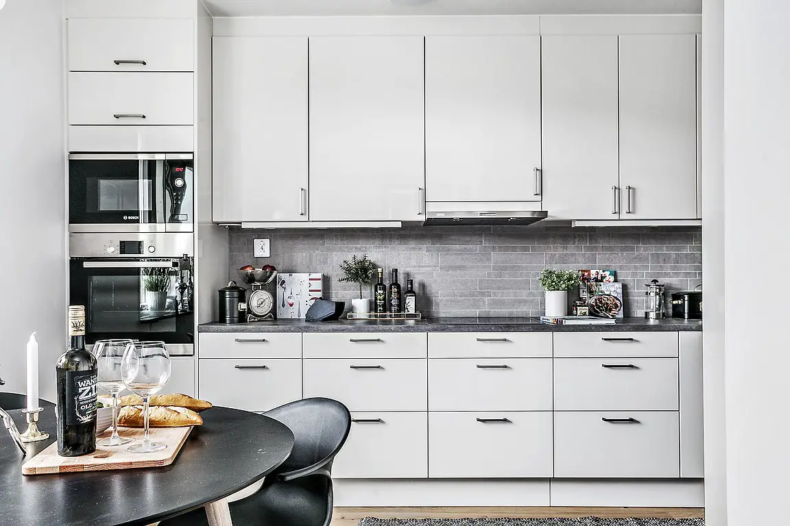 灰蓝调的宁静空间 | Scandinave 风格一居室设计-9