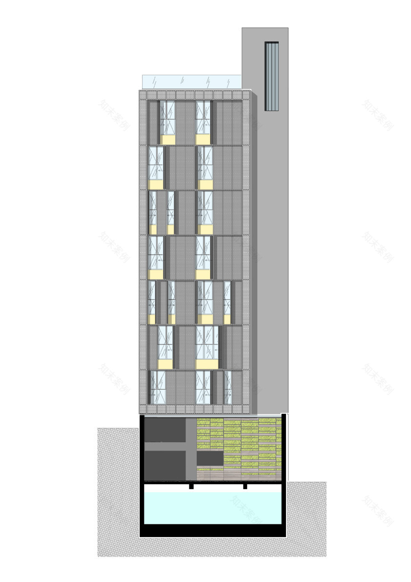 废弃商业区重生,汽车元素打造的环保时尚酒店-31