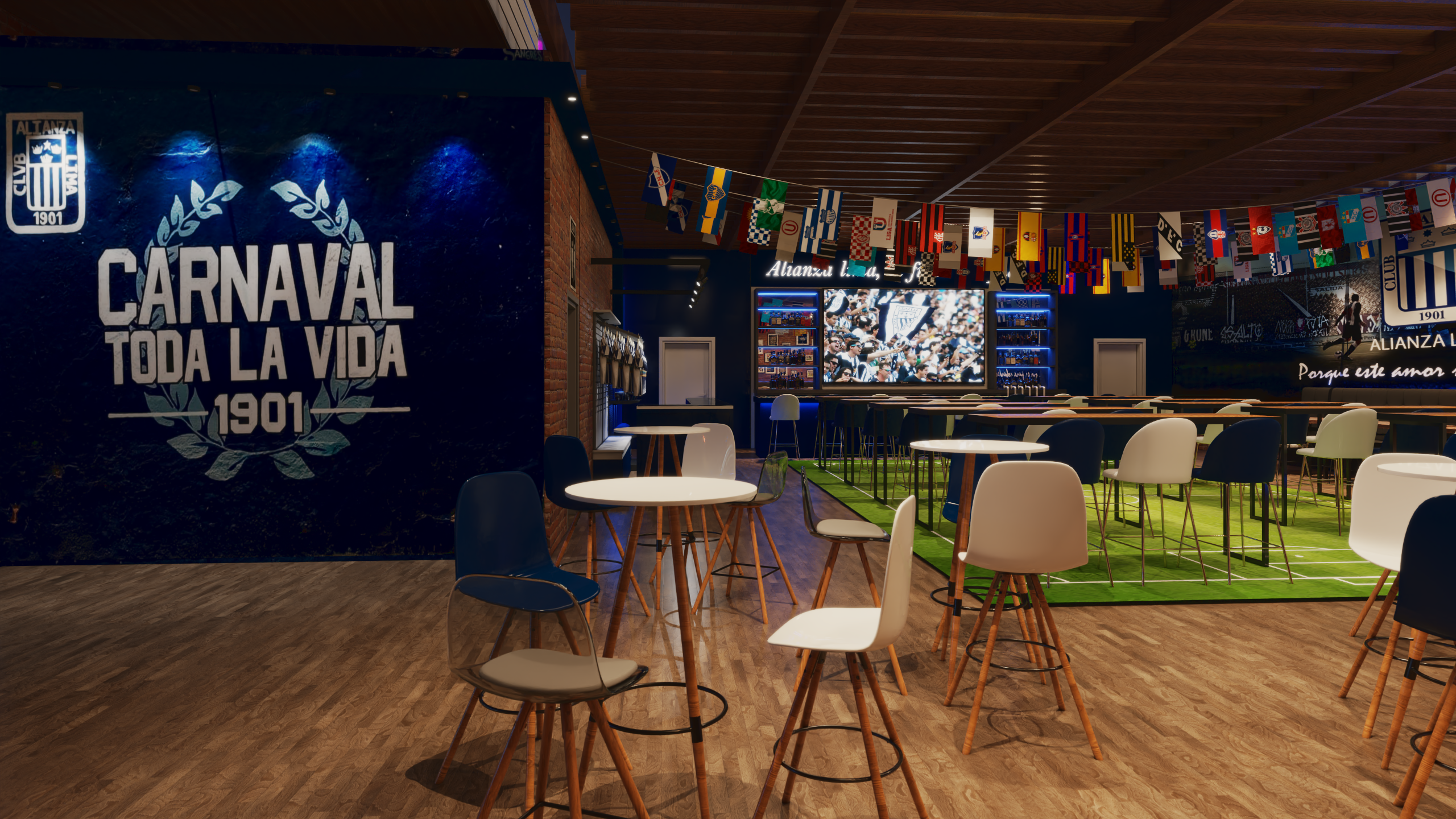 Diseño 3d - Bar del equipo Alianza Lima-9