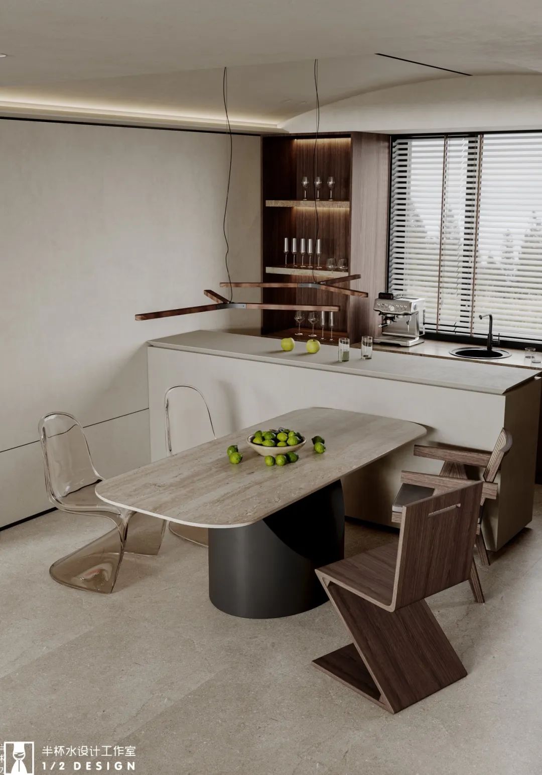 泊蔚法式现代风室内设计丨半杯水工作室-12