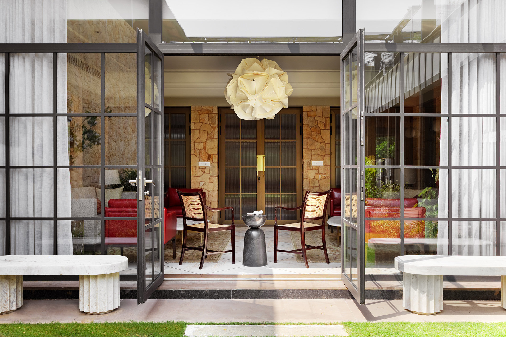 Jaipur的22,000平方英尺石头房子丨IndiaJaipur丨AKFD多学科设计公司-1