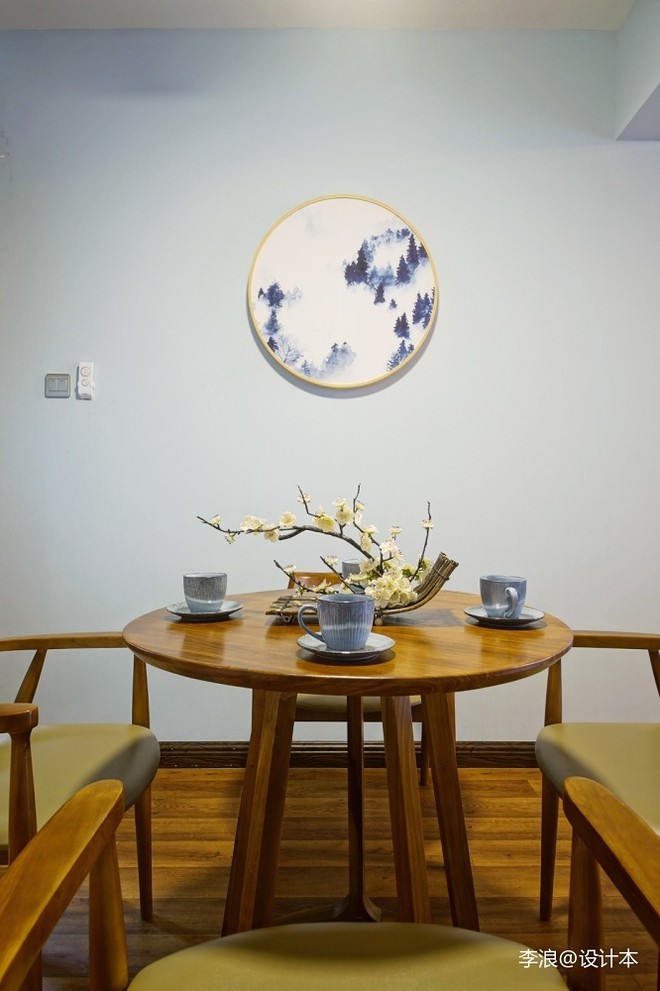 17万元二居76平米装修案例·效果图  小户型中式-13