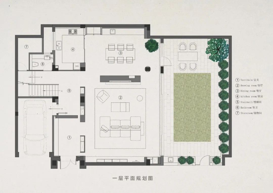 伊顿国际底层复式,四季有院丨中国宁波丨宁波柒合设计-119