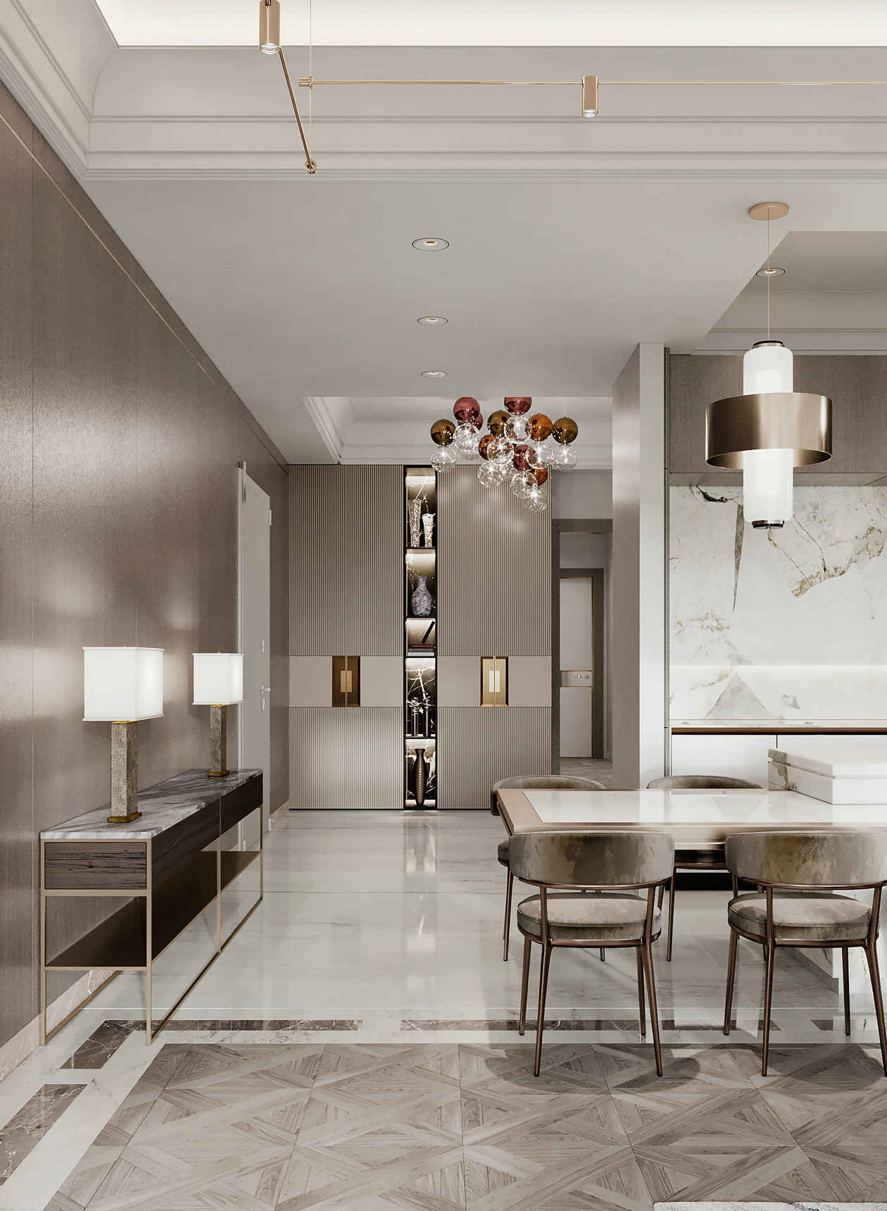 原木+大理石 打造出满满的高级范儿！-3