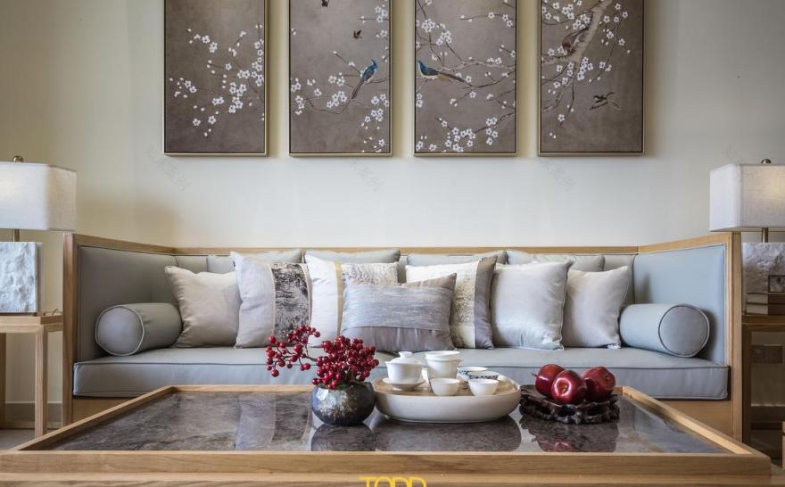 杜特设计“情墨松韵” | 原木新中式,简约舒适,融入自然景观-0