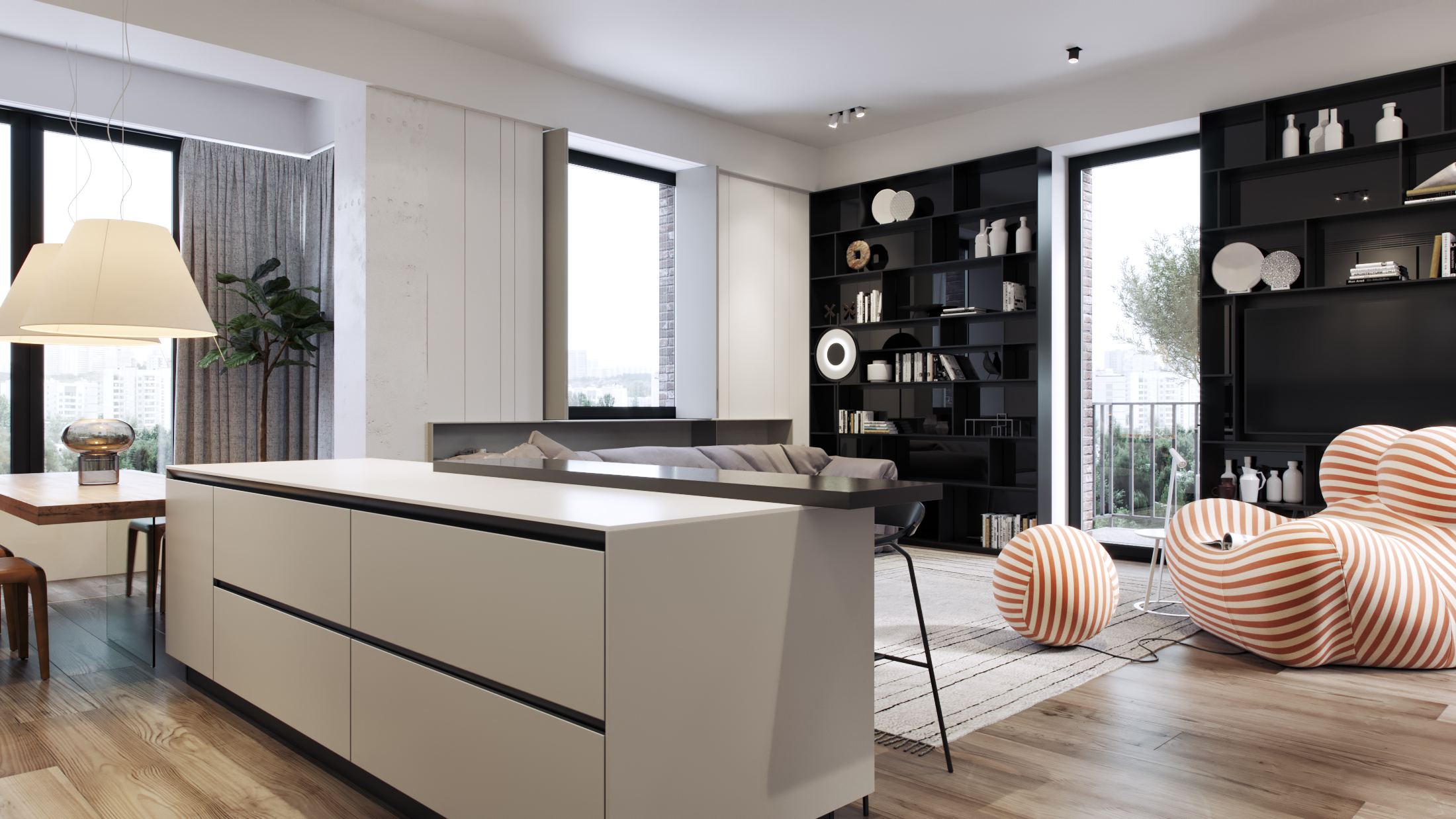 乌克兰 RC 阁楼 2 号现代时尚设计-9