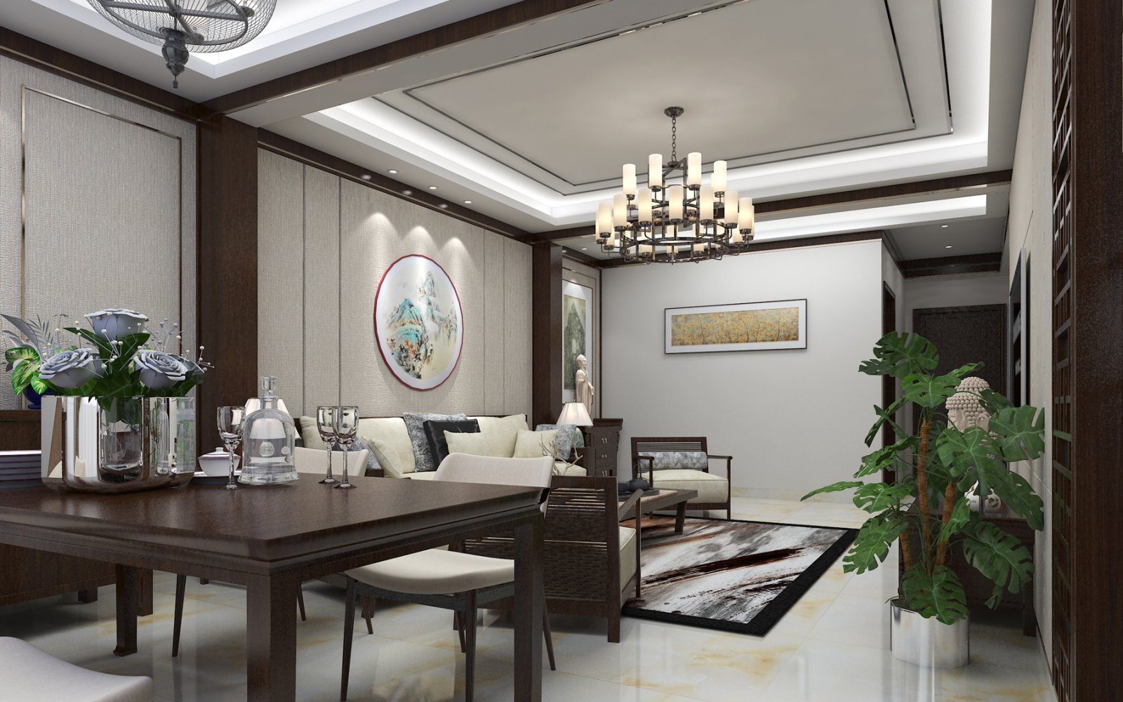 青岛栖霞中和住宅楼新中式设计-0