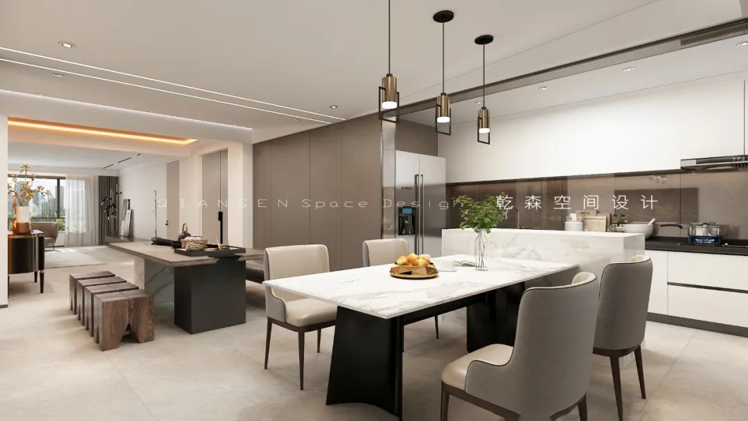 富华公馆极简空间艺术，温暖橙色营造幸福氛围-30