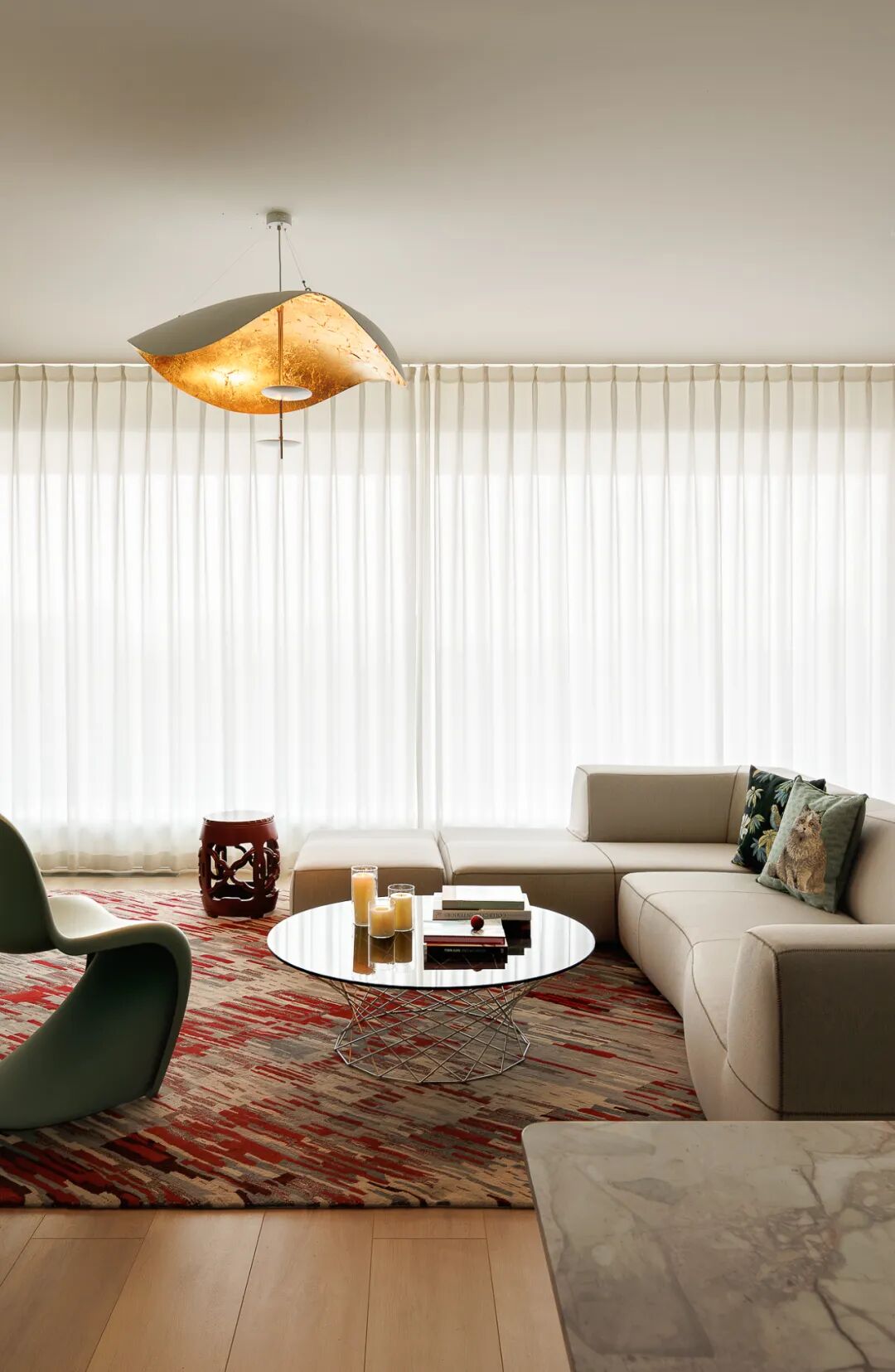 祎间设计|203㎡中鹰黑森林|时光褶皱里的功能美学-29