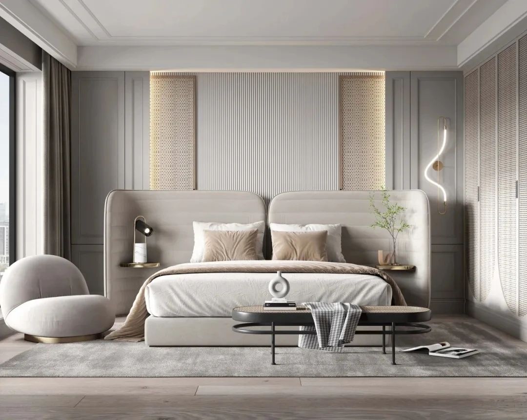 私人空间的艺术品——100 款卧室背景墙设计鉴赏-36