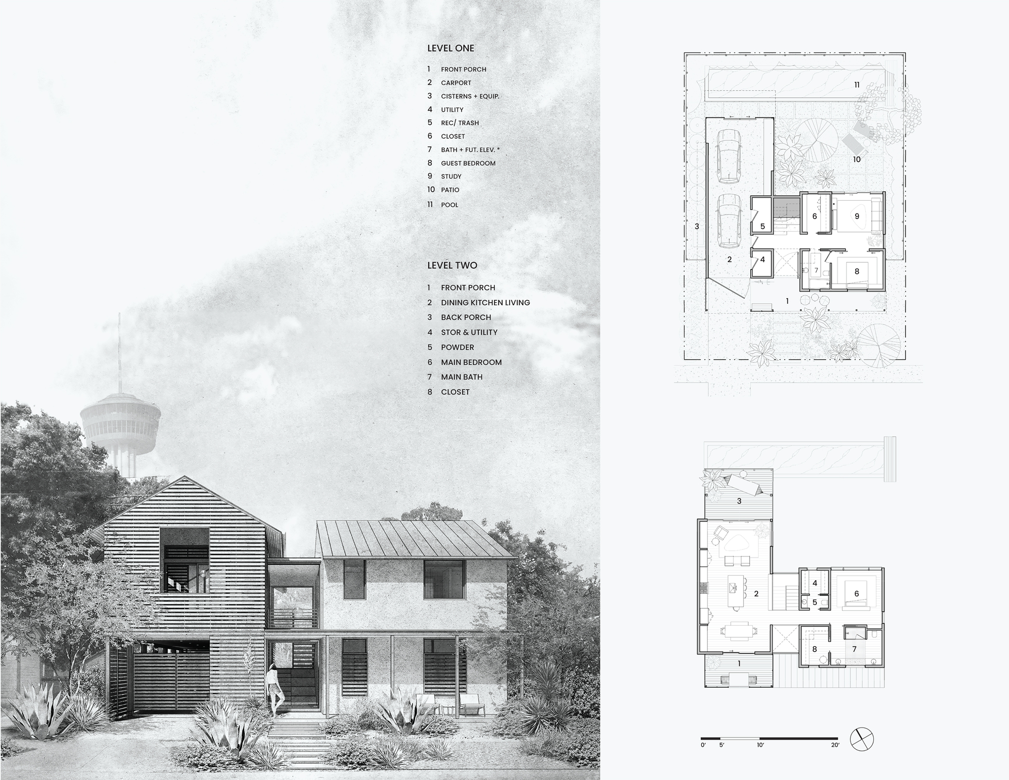 巴雷拉之家丨美国圣安东尼奥丨Cotton Estes Architect-12