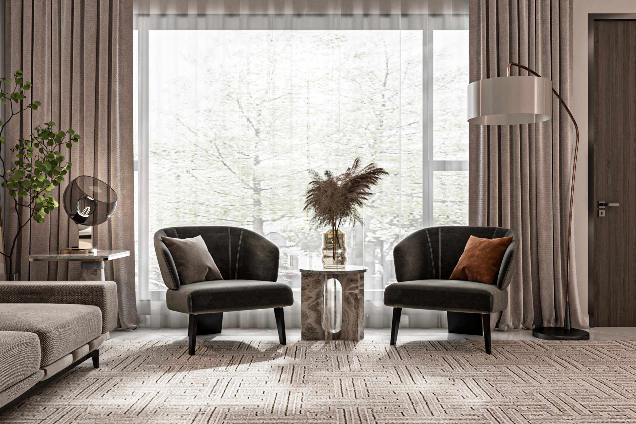 迪瓦尼亚室内设计丨Diwaniya Interior design-4