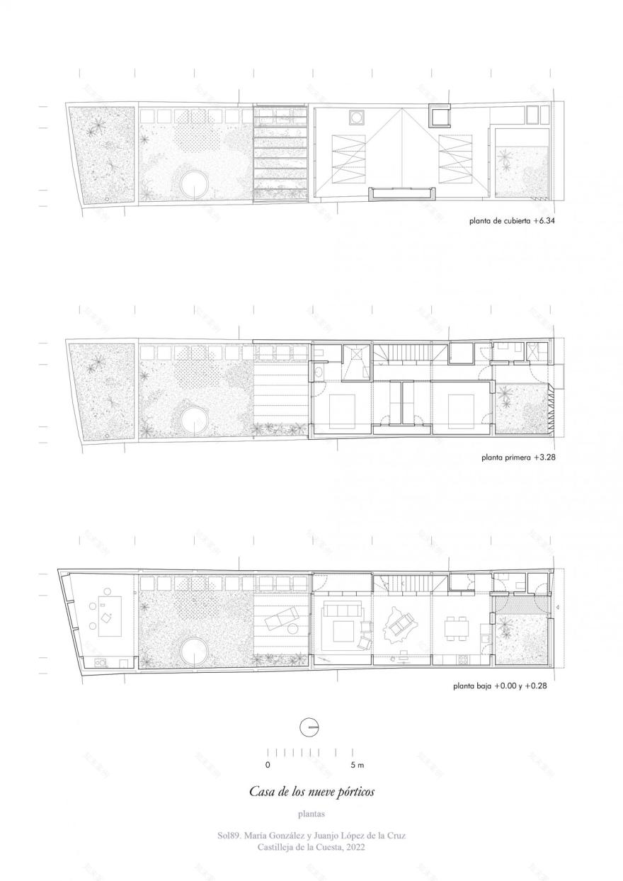 西班牙 Sevilla 的九柱庭院住宅设计-16