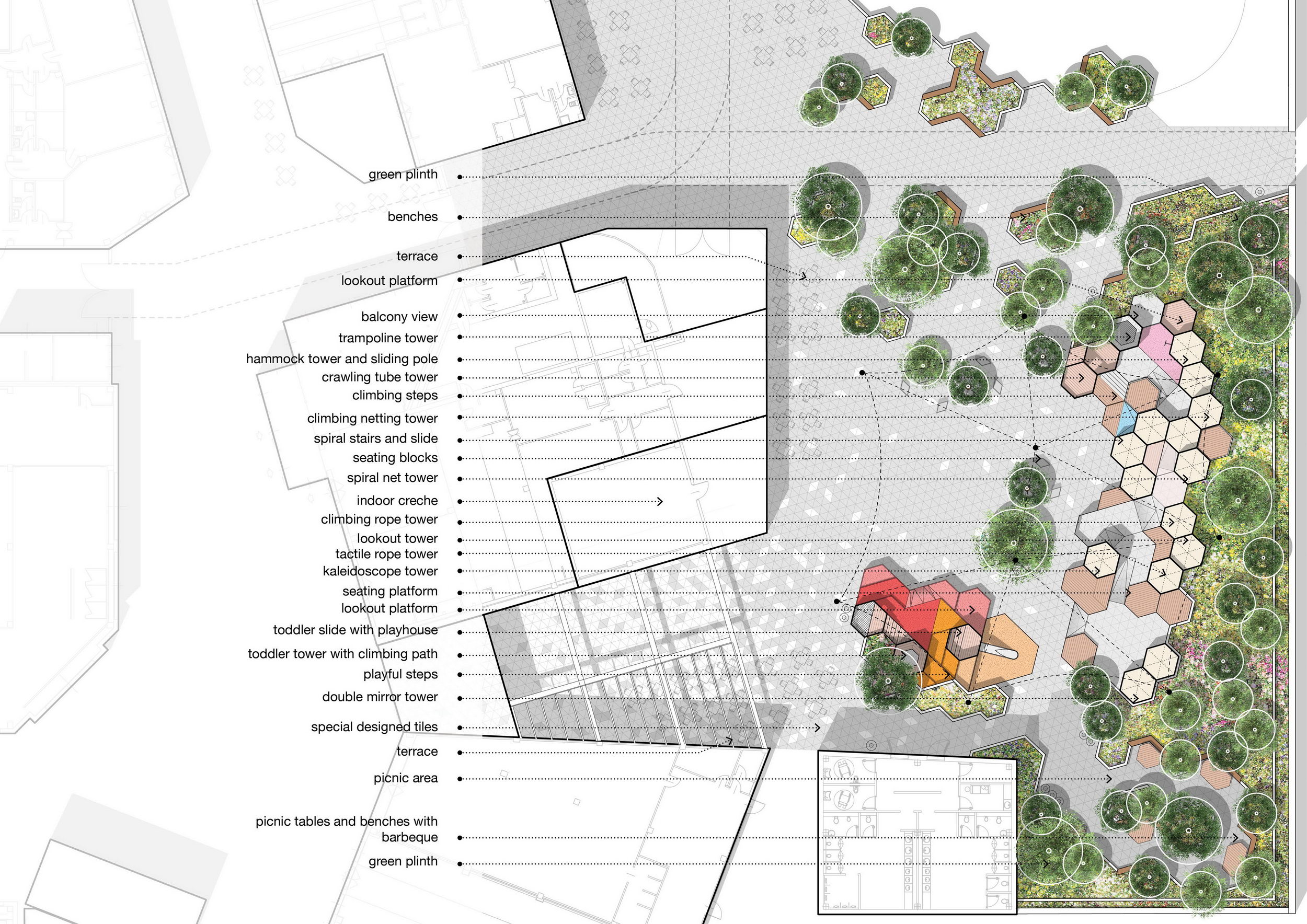 迷你的彩色村庄 | Carve 事务所打造的多功能游乐景观-55