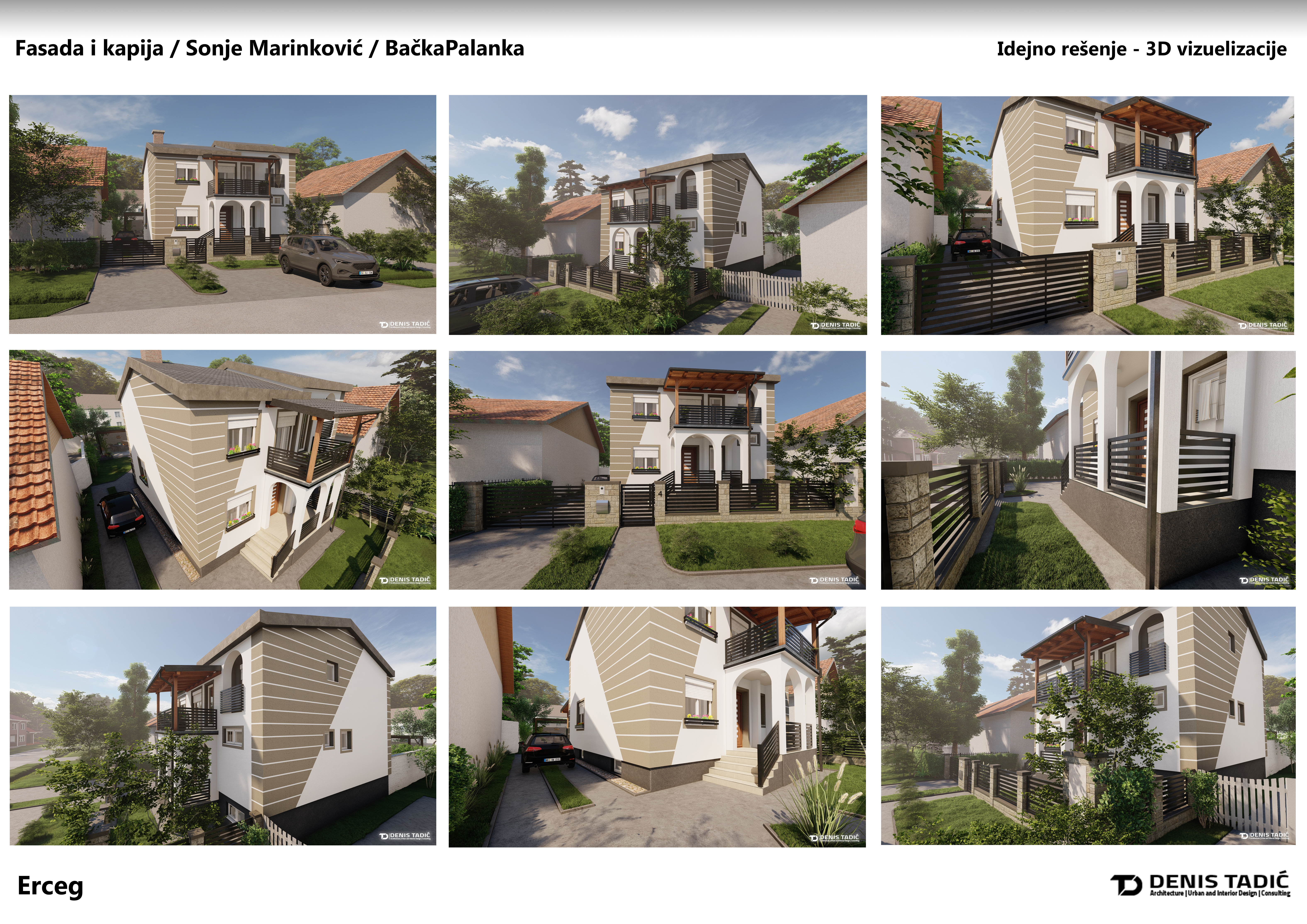 Erceg  外立面,大门和庭院的装修-32