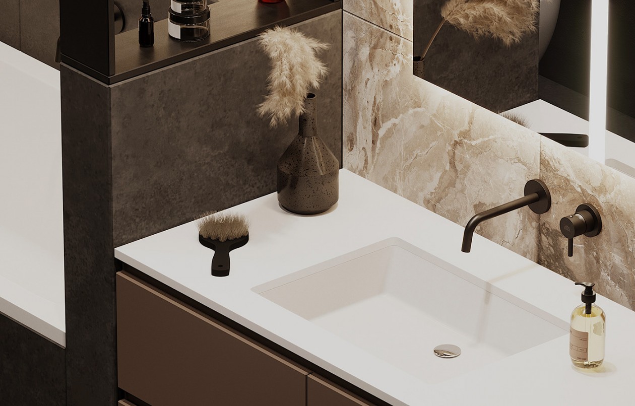 80㎡深色系公寓，隐匿于生活中的美好-27