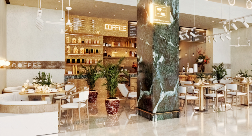 咖啡店铺室内场景售卖-7