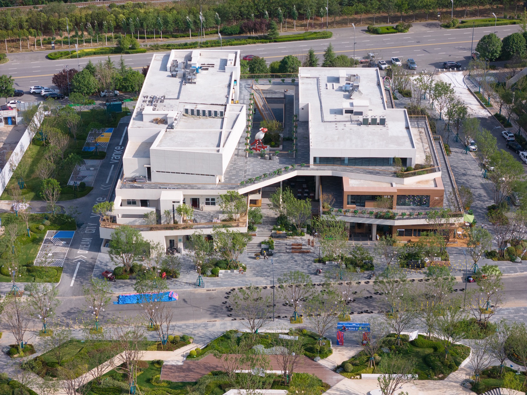 西安万科理想城北区小镇中心·池岛丨中国西安丨成都九十建筑设计有限公司-7