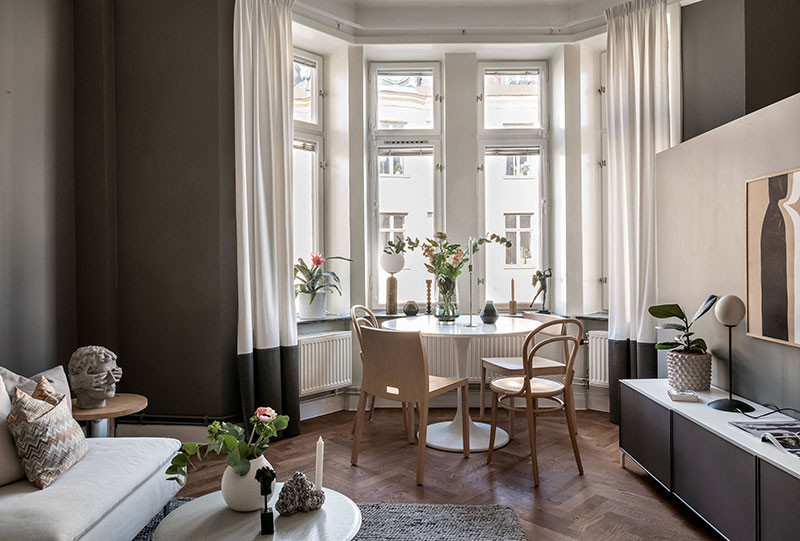 黑色时尚小公寓设计-3