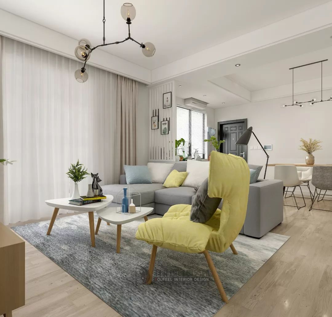 105㎡北欧风三居室,功能与舒适完美融合-26