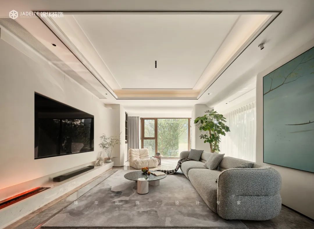 190㎡现代简约风 · 打造一家三口的舒适家丨锦华装饰-14