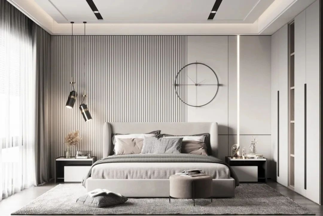 私人空间的艺术品——100 款卧室背景墙设计鉴赏-98