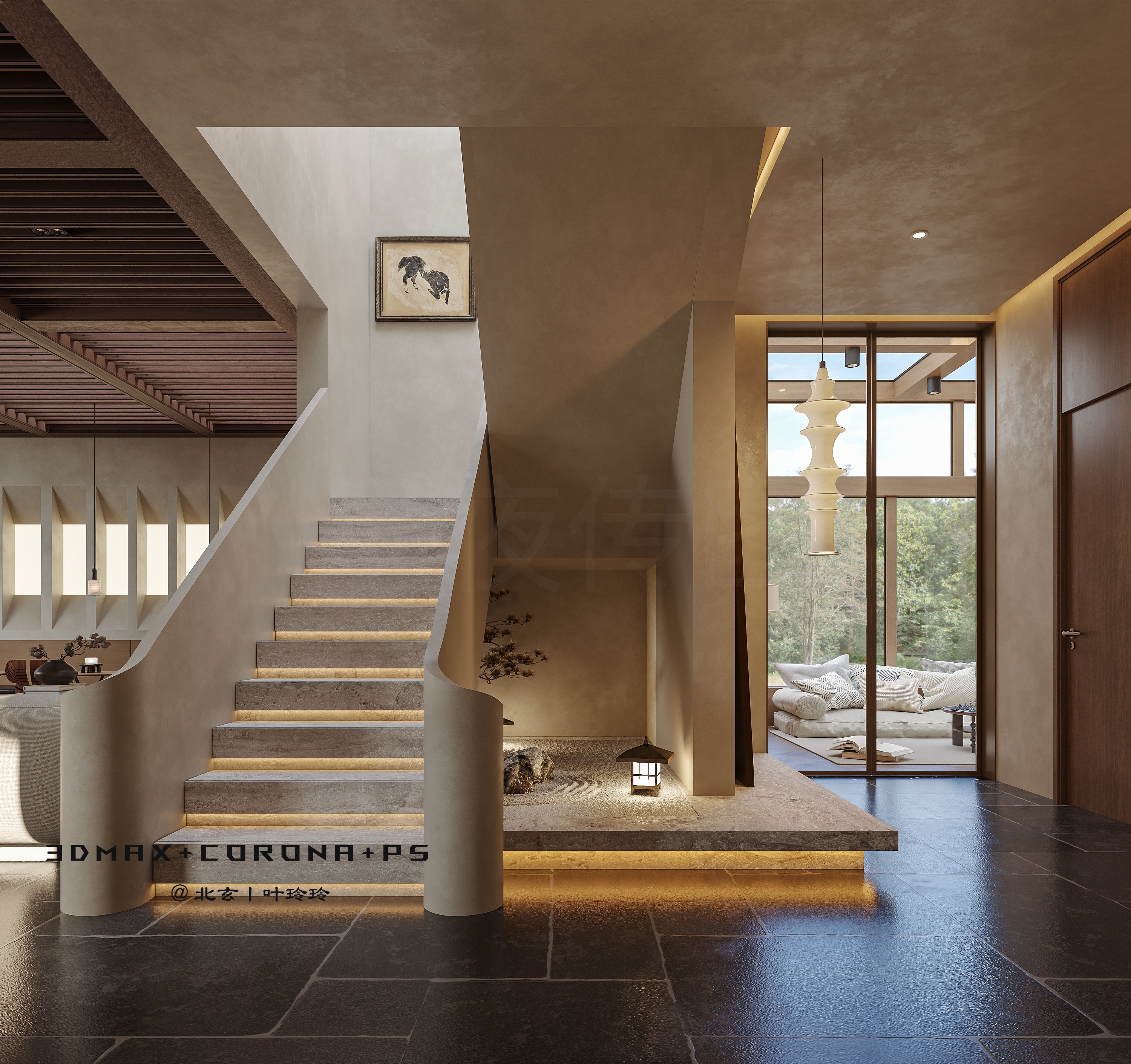 茶田乡野间的避世民宿设计-10