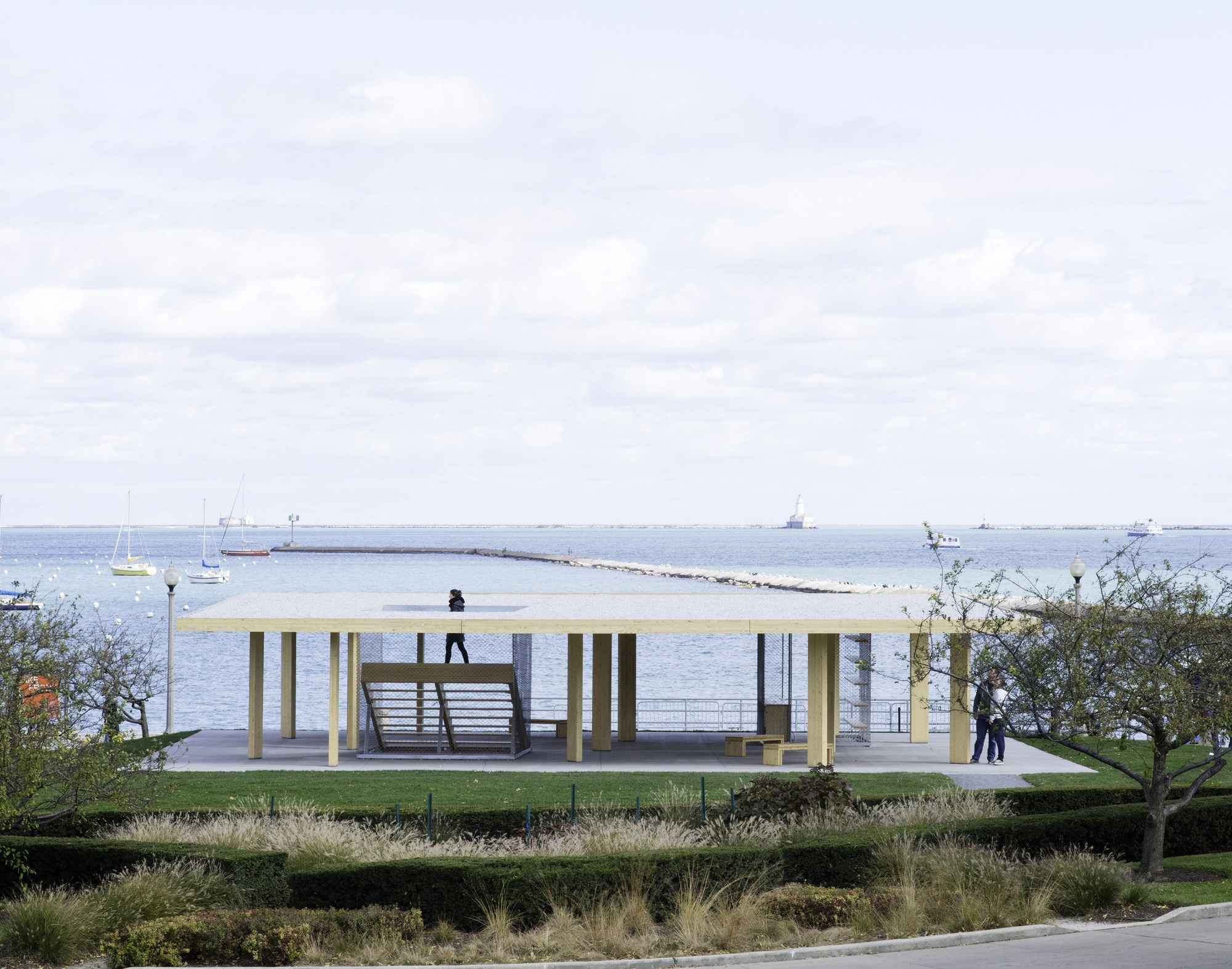 芝加哥湖滨亭 | 木构建筑的简约魅力-11