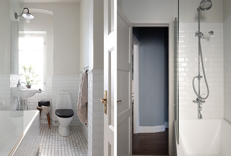 斯德哥尔摩美丽建筑中的优雅蓝白公寓-19