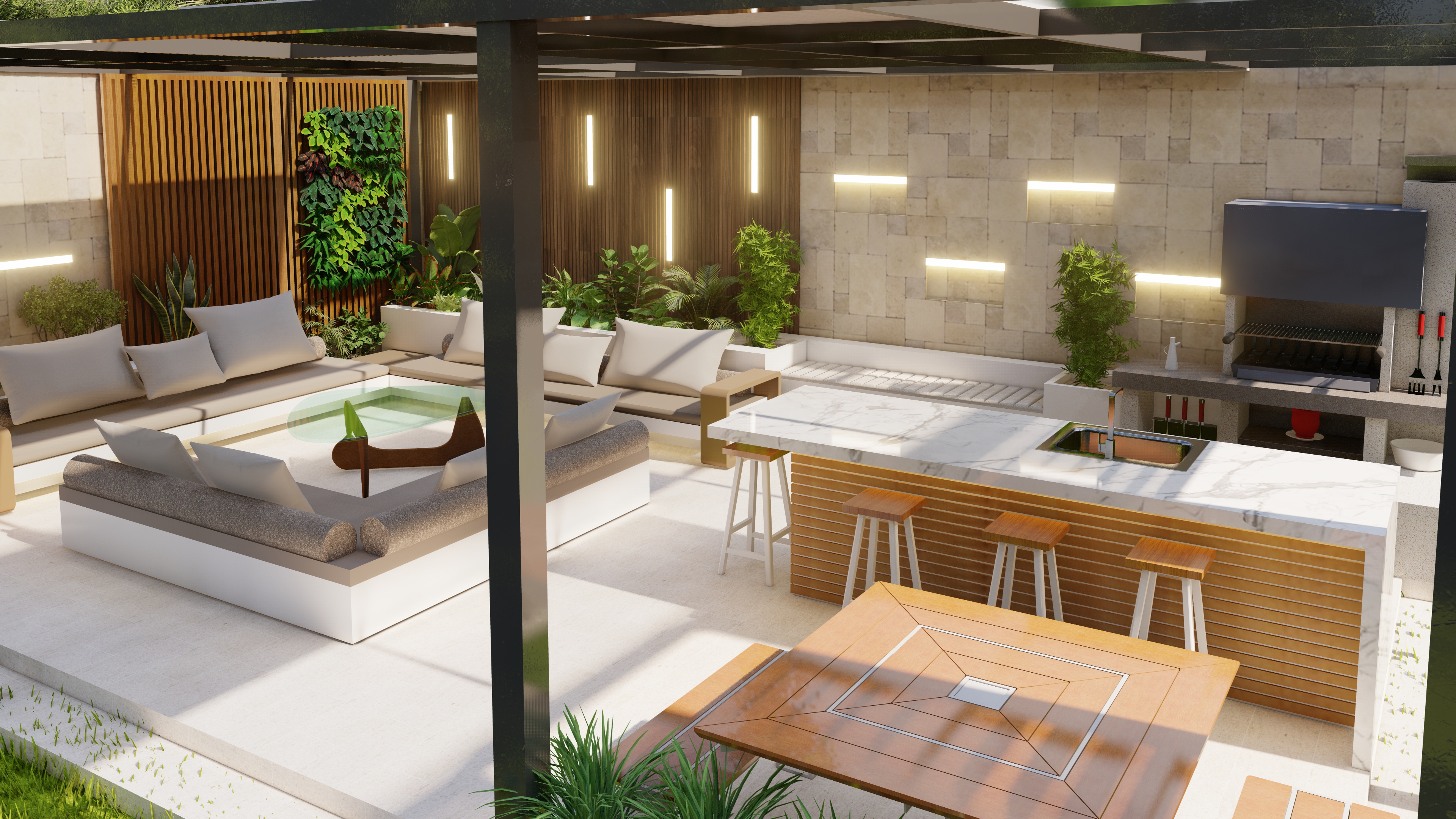 Pergola 户外烧烤吧-2