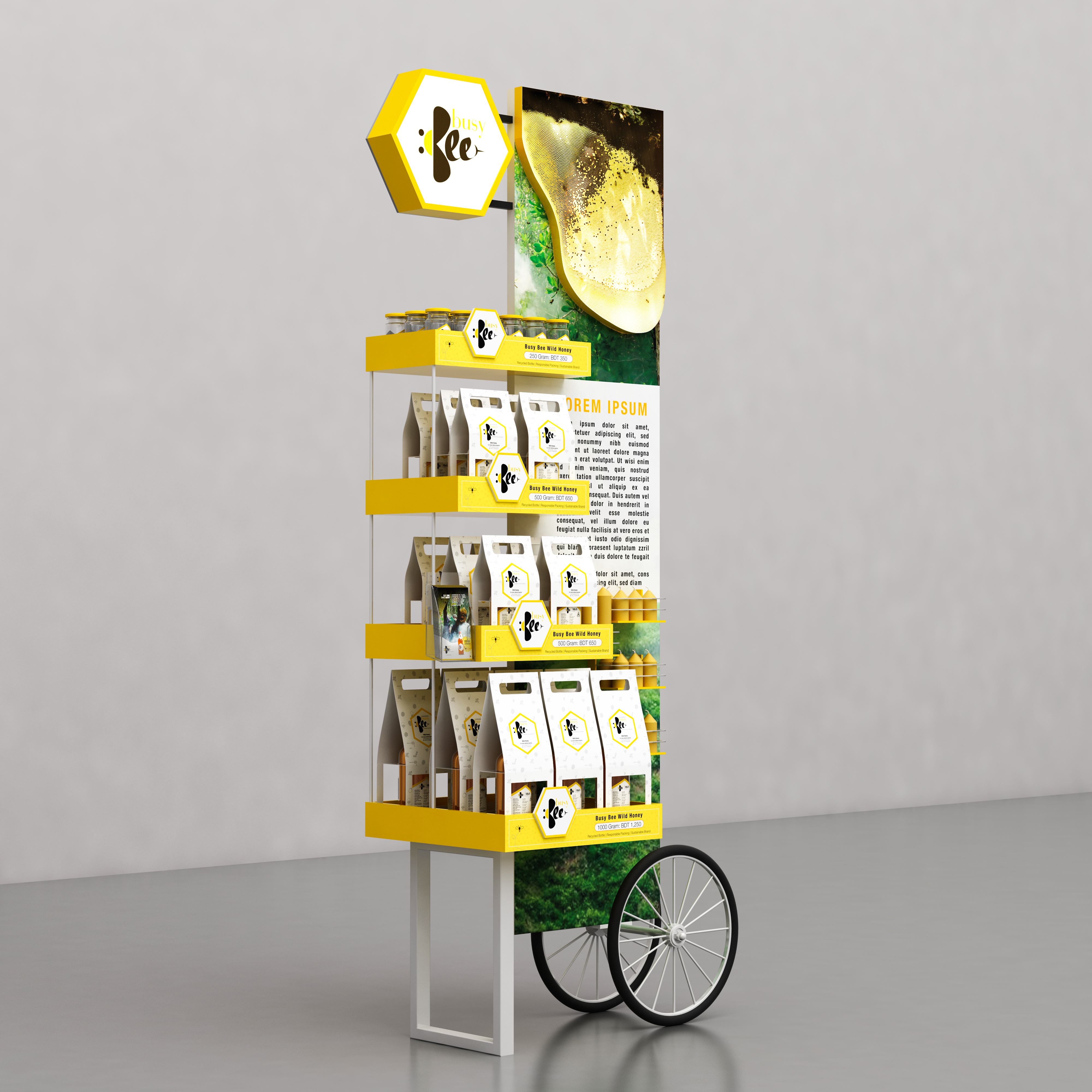 Busy Bee Honey Cart-1