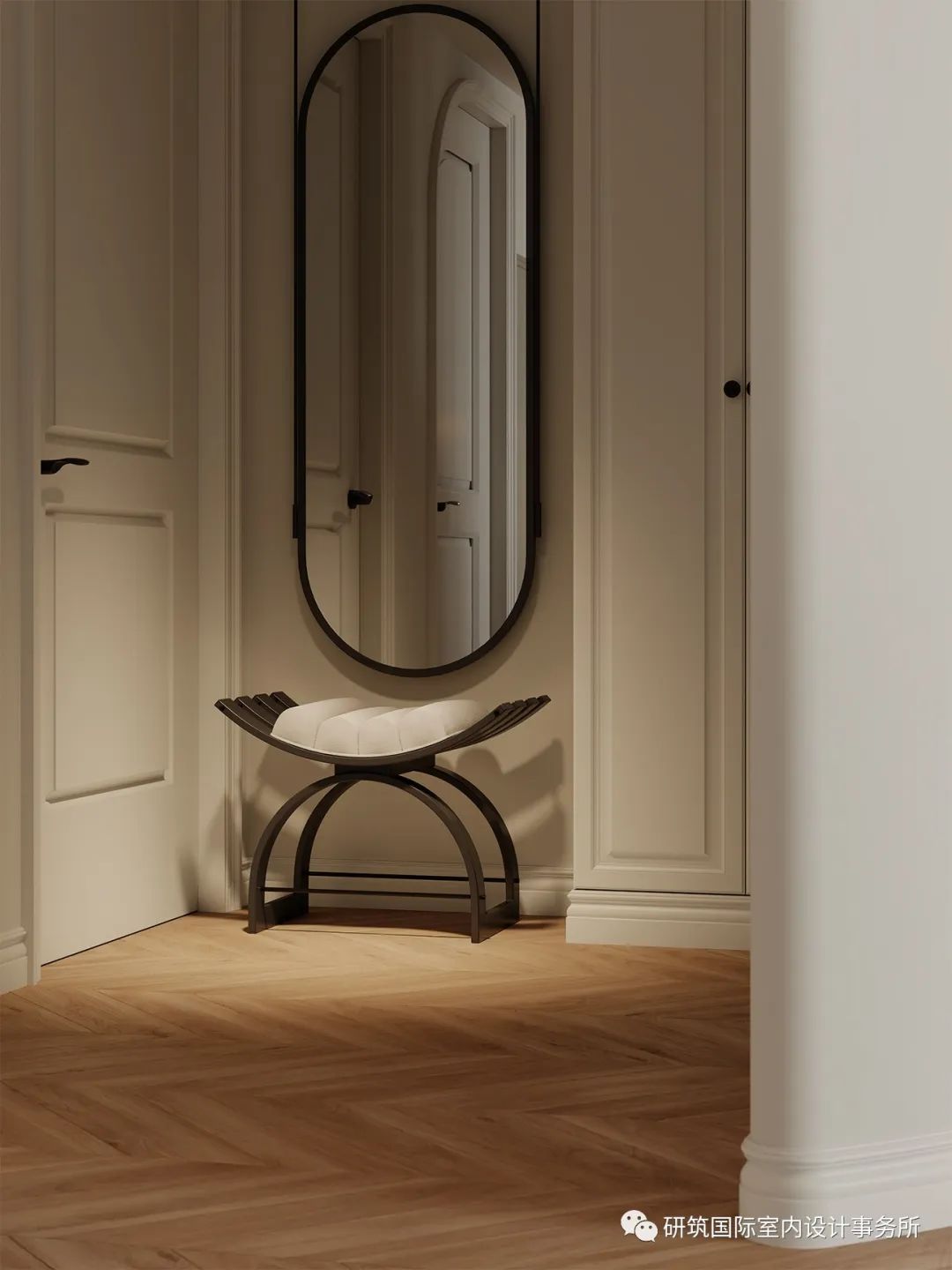 都市经典小区美式奶油风设计丨中国丰台丨研筑国际室内设计事务所-24