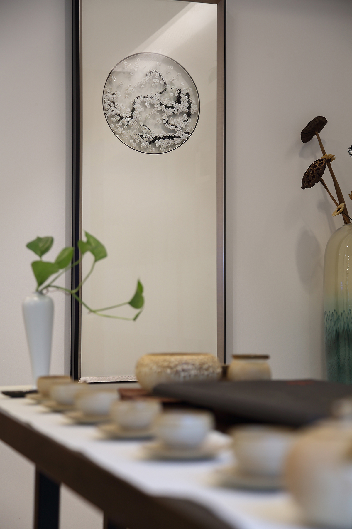 漾设计Young Design｜深圳罗湖区京基云景梧桐—《山间新雨》-22