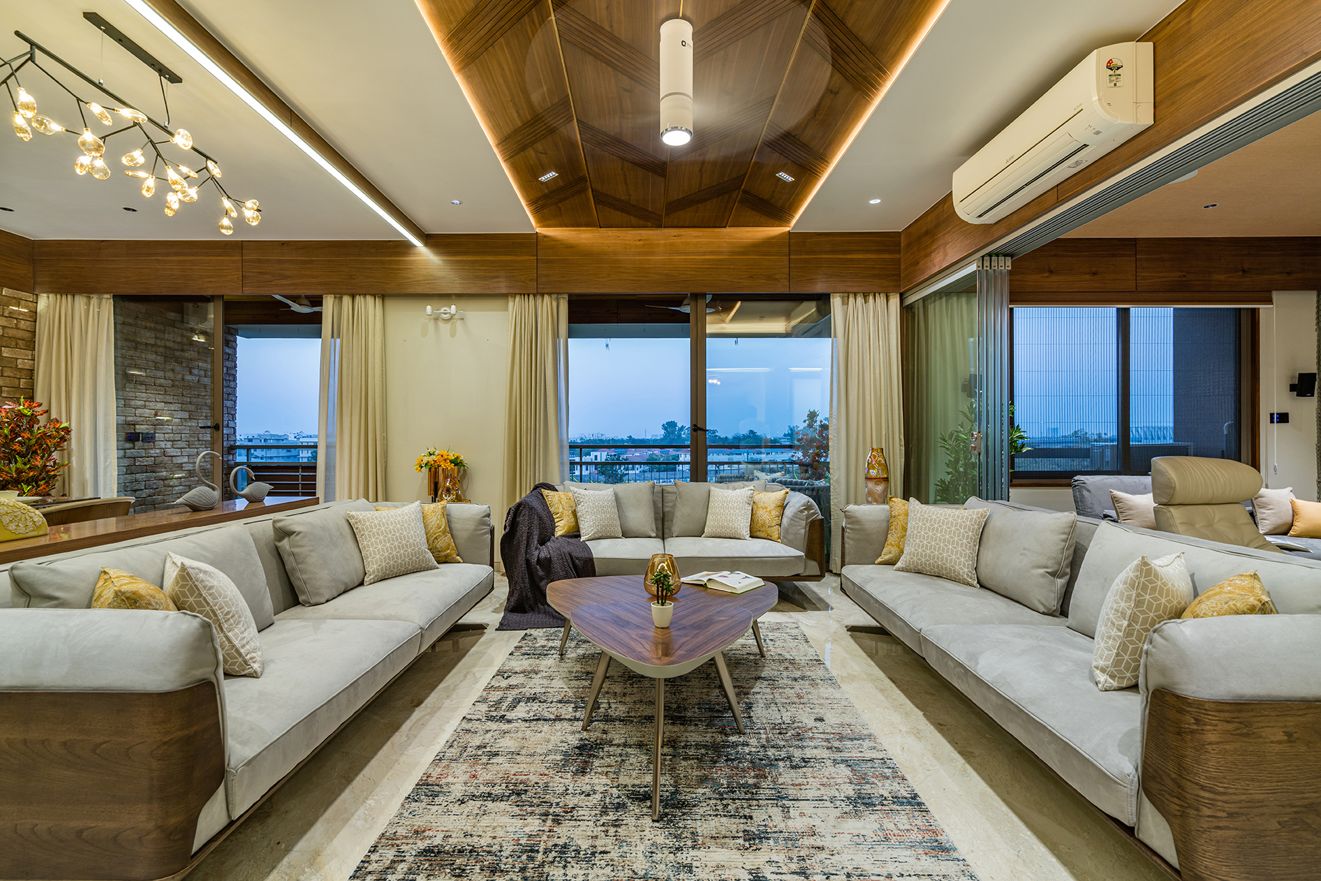 Aman 公寓室内设计丨印度丨Prashant Parmar Architect-1