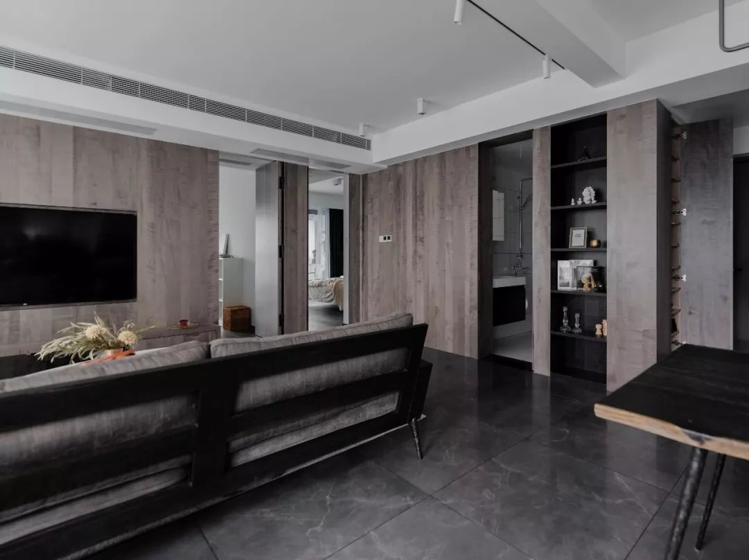 130 平混搭风家居，开放式厨房++ 隐形门的神仙组合-47