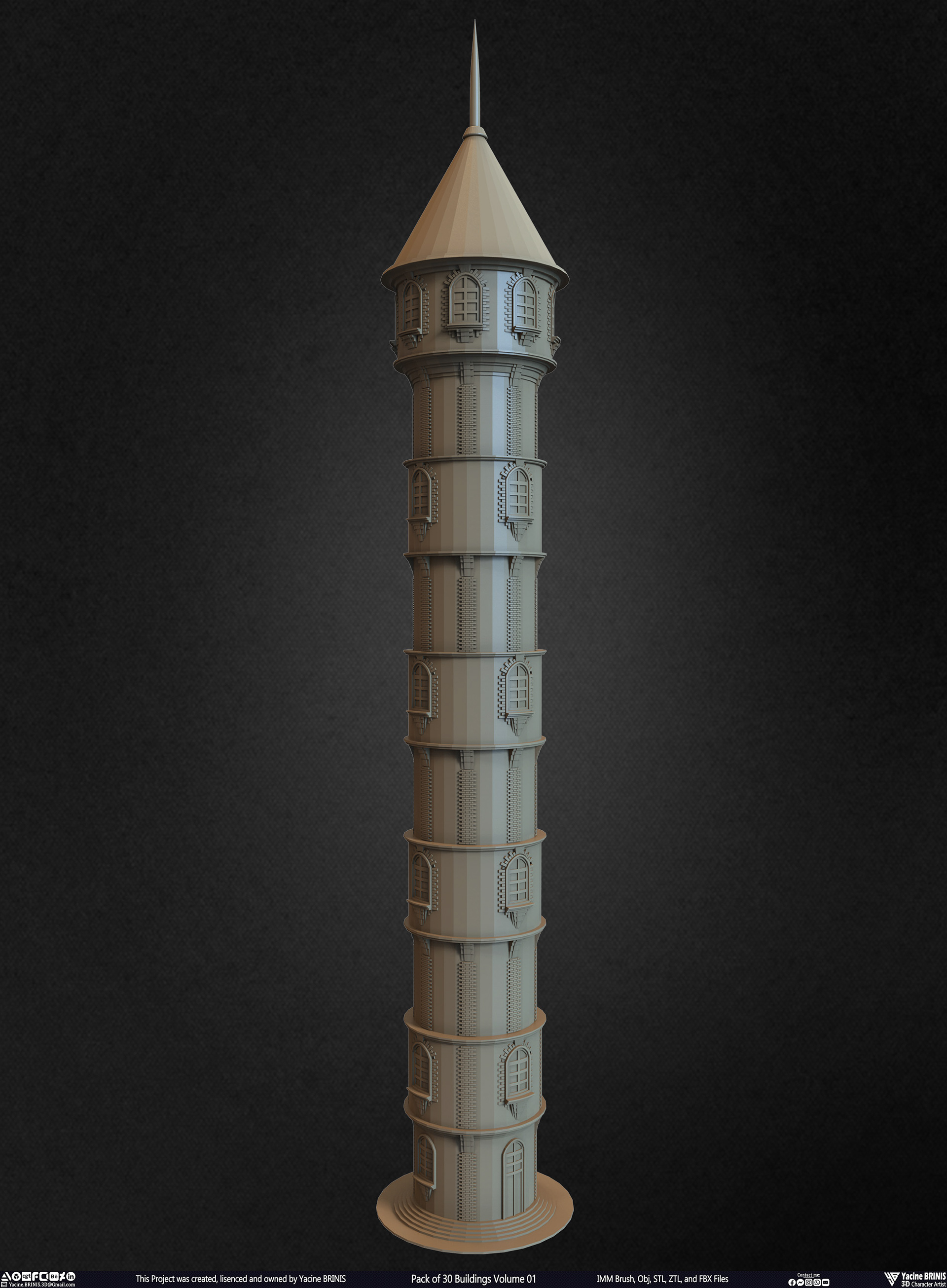 30 座建筑模型包丨Yacine BRINIS-12