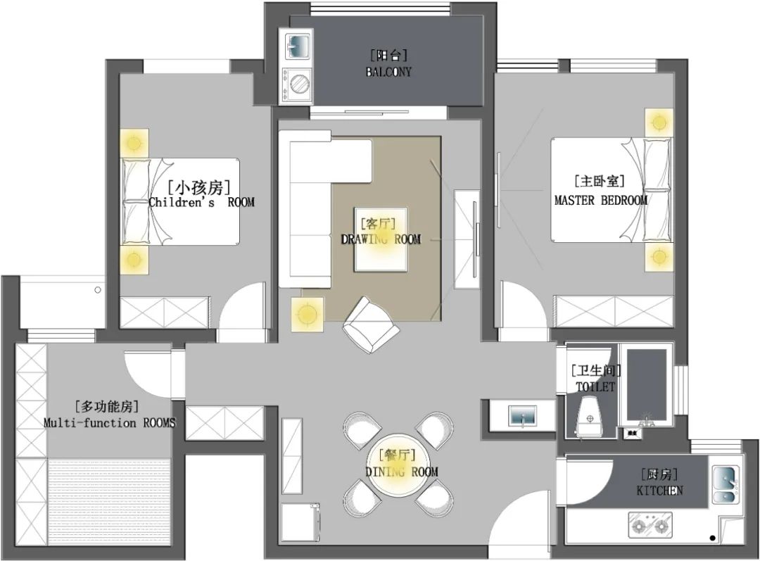 i Home 温馨后现代家居丨格堂装饰-47