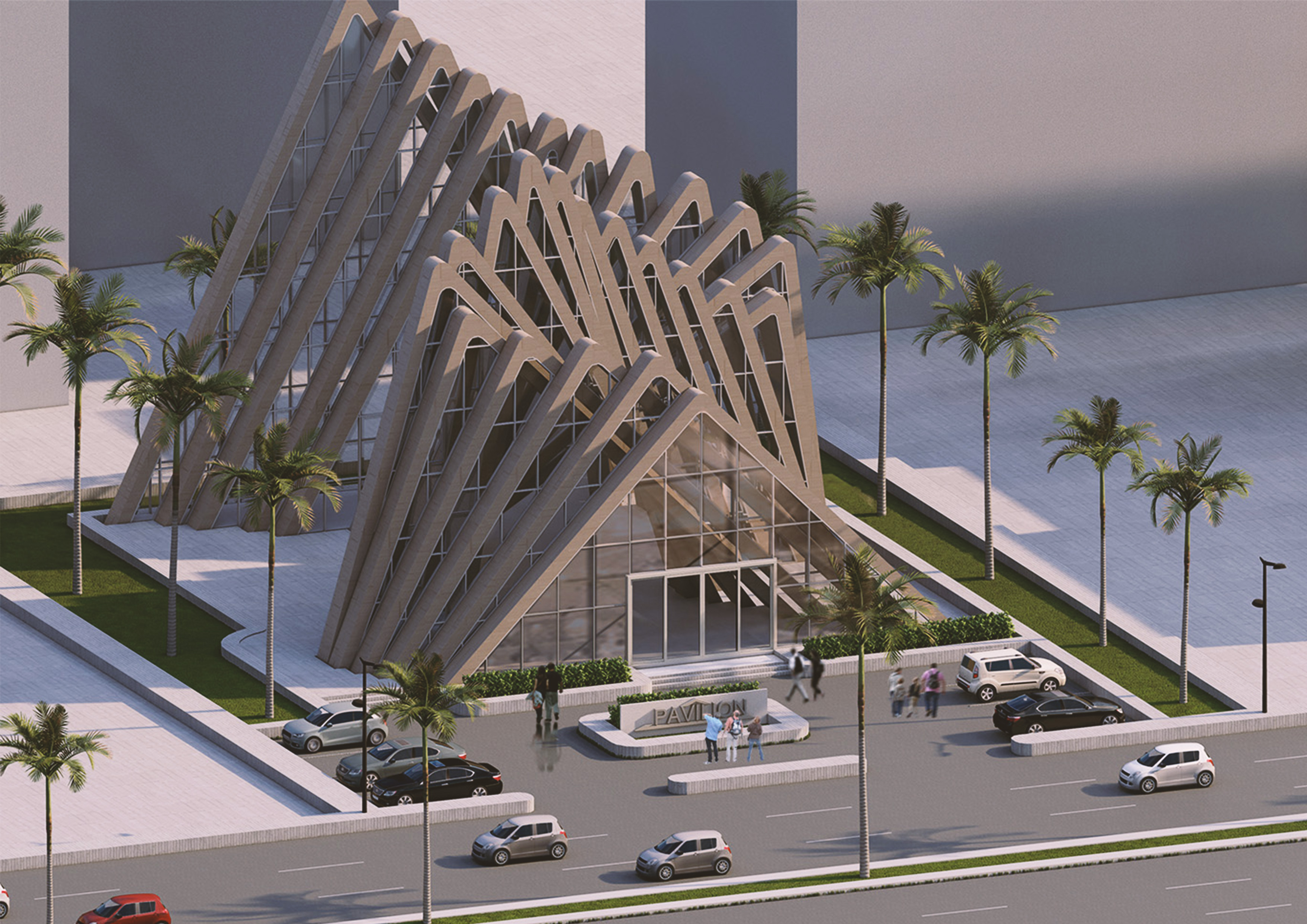 参数化展馆丨埃及开罗丨开罗大学工程学院建筑系-10