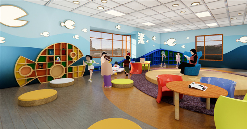 活动室设计案例效果图-2