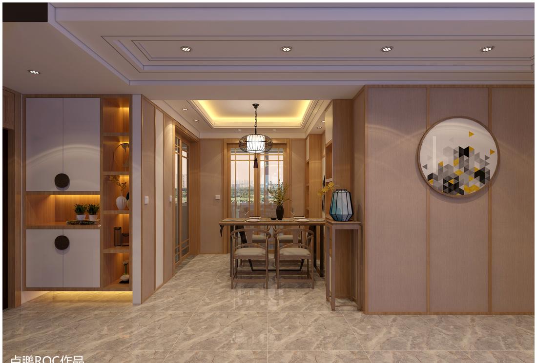 禅意新中式 | 138 平米的简约美学空间-2