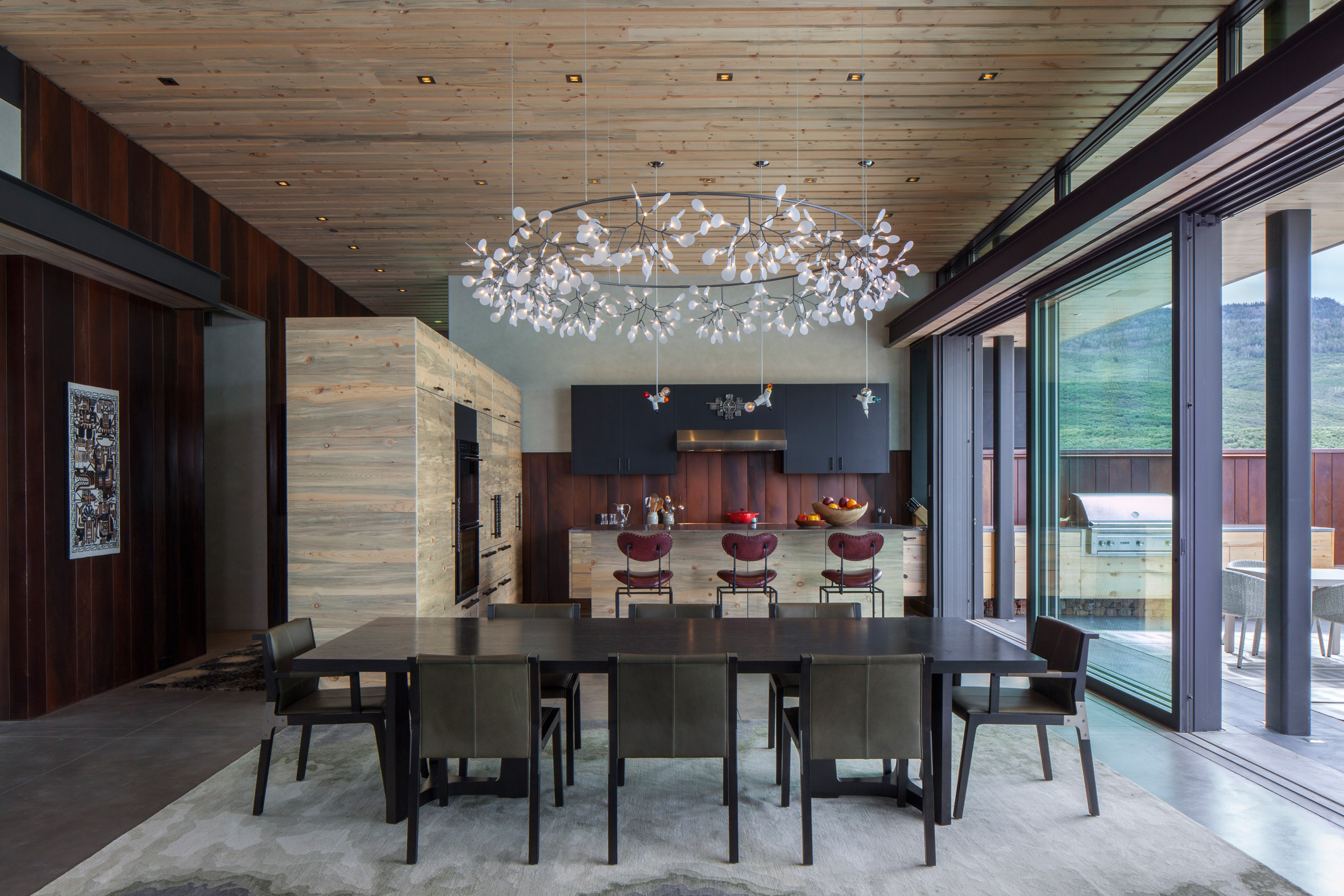 CCY Architects uses weathering steel and locally quarried stones for Colorado home-15