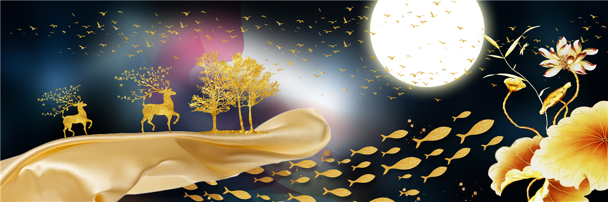 轻奢 新中式卧室装饰画之床头画-5