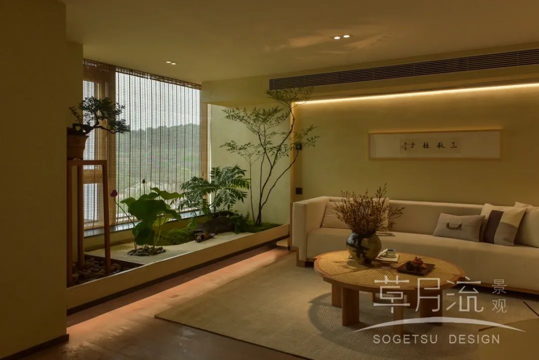 镜像西湖 · 室内庭院设计丨中国杭州丨草月流景观-2