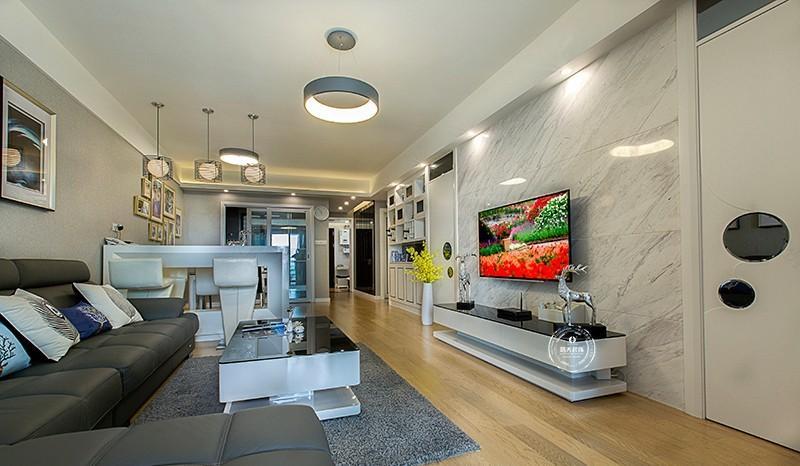 深圳现代简约四居室,轻奢有品!-2