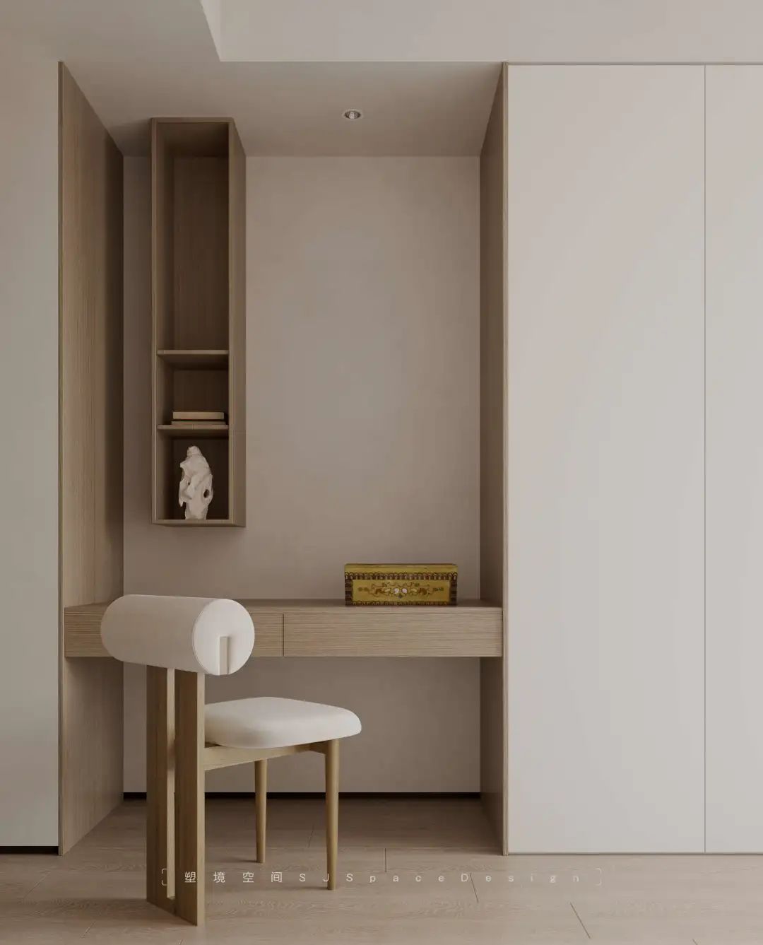 宝格丽大理石与原木的简约诗意空间丨塑境空间设计工程有限公司-47